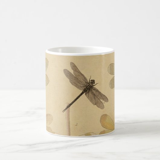 Mug Dragonfly Vintage Antique Classic Nature (Centre)