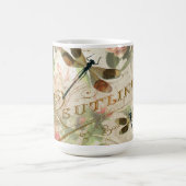 Mug Dragonfly vintage et Roses (Centre)