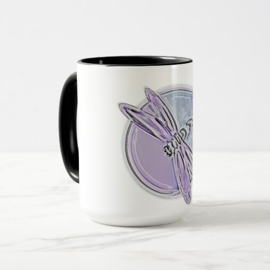 Mug Dragonfly W Purple (Devant gauche)
