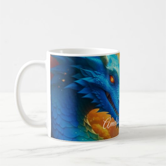 Mug Dragons colorés en amour (Gauche)
