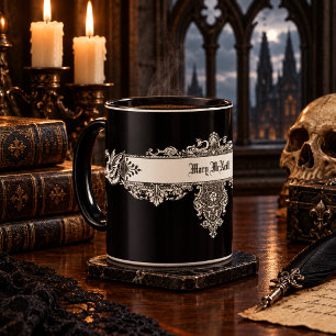 Mug Dragons médiévaux Ère victorienne gothique Personn