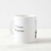 Mug Dragoon Pigeons White Pair (Devant gauche)