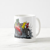 Mug Dragster de dessin animé (Devant droit)