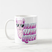Mug Drama Llama Queen Cute Llama Avec Lunettes De Sole (Gauche)