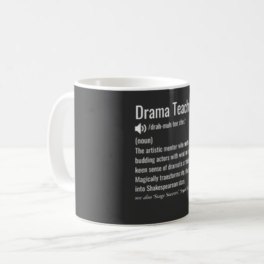 Mug Drama Teacher  (Devant gauche)