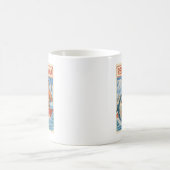 Mug Drame de pêcheur de requin | Pêche rétro drôle (Centre)
