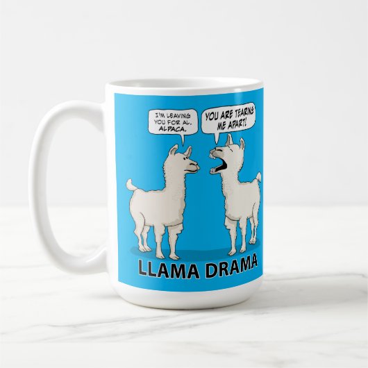 Mug Drame drôle de lama (Gauche)