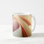 Mug Drapé abstrait avec dégradé pastel fluide (Devant droit)