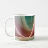 Mug Drapé abstrait avec dégradé pastel fluide (Gauche)