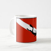 Mug Drapeau 2 de plongeur (Devant gauche)