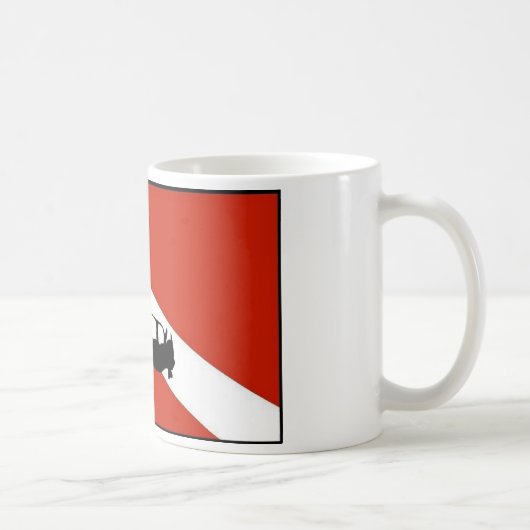 Mug Drapeau 2 de plongeur (Droite)