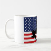 Mug Drapeau 4 juillet américain patriotique Unicorne É (Gauche)