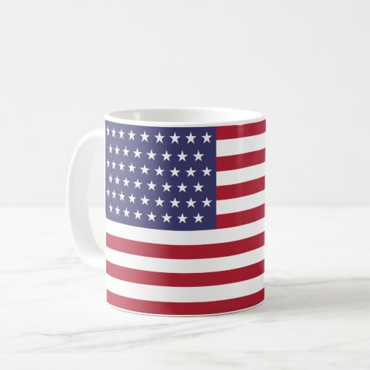 Mug Drapeau 51 étoiles des États-Unis d'Amérique (État (Devant gauche)