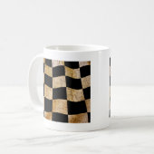Mug Drapeau à damiers fissuré (Devant gauche)