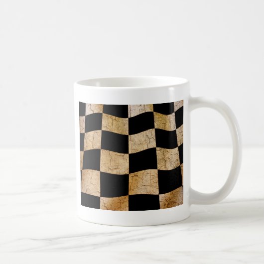 Mug Drapeau à damiers fissuré (Droite)