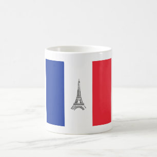 Mug Drapeau à thème Tour Eiffel