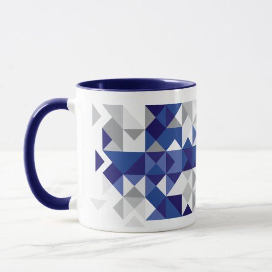 Mug Drapeau abstrait de la Finlande, couleurs (Gauche)