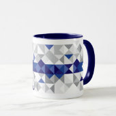 Mug Drapeau abstrait de la Finlande, couleurs (Devant droit)