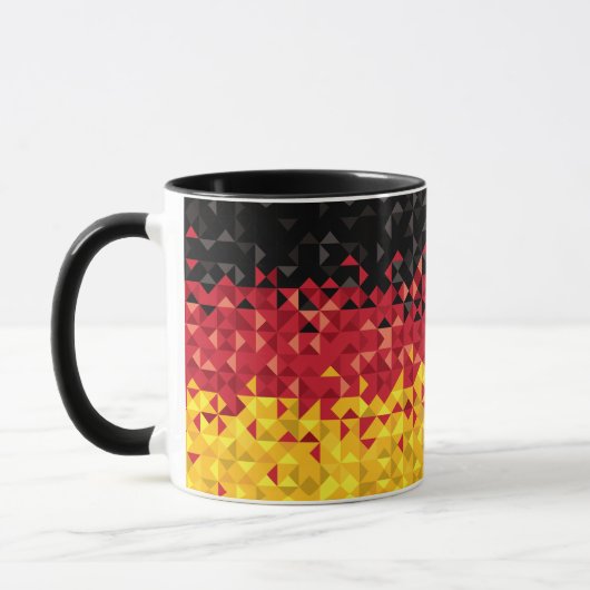 Mug Drapeau abstrait de l'Allemagne, couleurs (Gauche)
