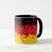 Mug Drapeau abstrait de l'Allemagne, couleurs (Devant droit)