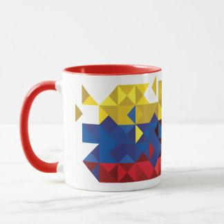 Mug Drapeau abstrait de l'Equateur, République de