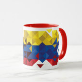 Mug Drapeau abstrait de l'Equateur, République de (Devant droit)