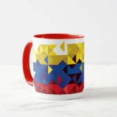 Mug Drapeau abstrait de l'Equateur, République de (Devant gauche)