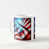 Mug Drapeau Abstrait US Classic Mug, 11 oz (Devant gauche)