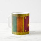 Mug Drapeau affligé par cru du Sri Lanka (Devant gauche)