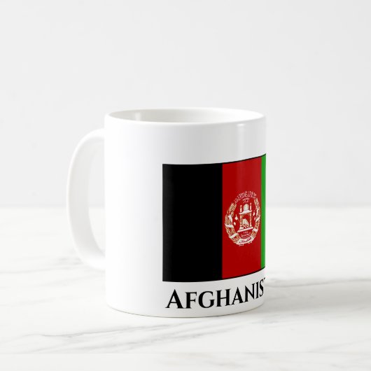 Mug Drapeau Afghanistan (Devant gauche)