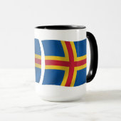 Mug Drapeau Åland (Devant droit)