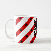 Mug Drapeau albanais de rayures (Gauche)