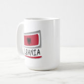 Mug Drapeau Albanie Pride X (Devant gauche)
