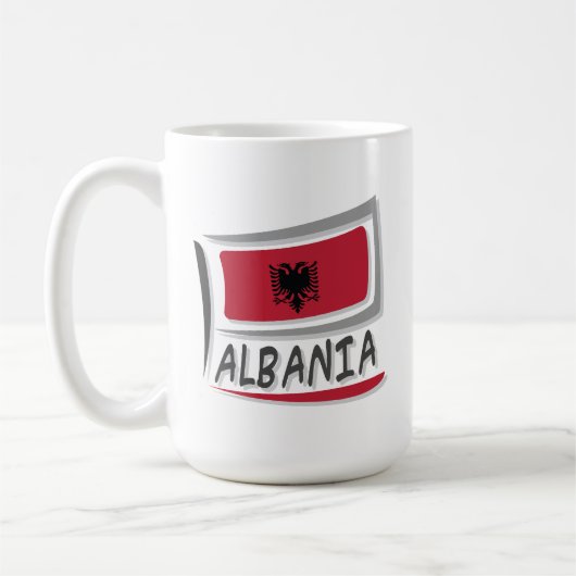 Mug Drapeau Albanie Pride X (Gauche)