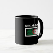 Mug Drapeau algérien à 100 % (Devant droit)