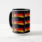 Mug Drapeau allemand de la République démocratique d'A (Devant gauche)