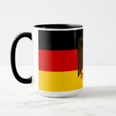 Mug Drapeau allemand de l'aigle noir/Deutschland (Gauche)