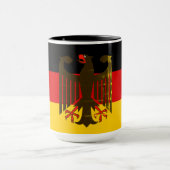 Mug Drapeau allemand de l'aigle noir/Deutschland (Centre)