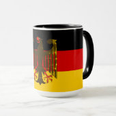 Mug Drapeau allemand de l'aigle noir/Deutschland (Devant droit)