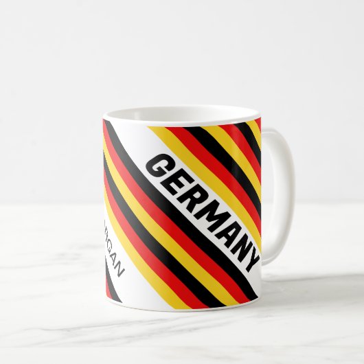 Mug Drapeau allemand personnalisé (Devant droit)