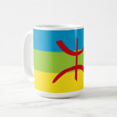 Mug Drapeau Amazigh Drapeau Berber Drapeau Kabyles (Devant gauche)