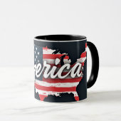 Mug Drapeau américain (Devant droit)