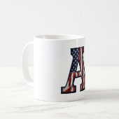 Mug Drapeau américain. (Devant gauche)