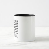 Mug Drapeau américain 100% américain 0% libéral républ (Centre)