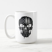 Drapeau américain 1776 Crâne de patriote USA 250e