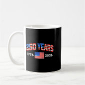 Mug Drapeau américain 250 ans 1776 2026 250e (Gauche)