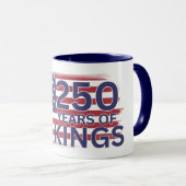 Mug Drapeau américain « 250 ans sans rois » (Devant droit)