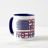Mug Drapeau américain « 250 ans sans rois » (Devant gauche)