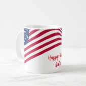 Mug Drapeau américain 4 juillet (Devant gauche)