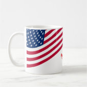 Mug Drapeau américain 4 juillet (Gauche)